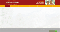 Desktop Screenshot of holz-harmonie.de